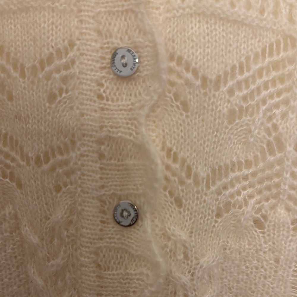 All Saints Cream Cardigan Sweater - Picture 3 of 9